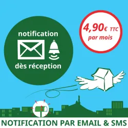 Notification dès réception d'un courrier - Ouvrir une Boîte postale en France