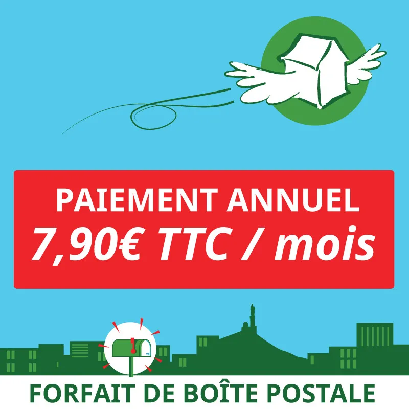 1 mois de boîte postale Marseille 1er - Ouvrir une Boîte postale en France