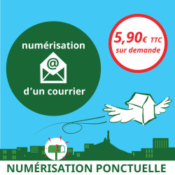Numérisation ponctuelle d'un courrier - Ouvrir une Boîte postale en France