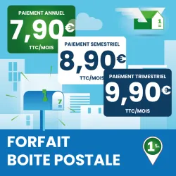 Forfait de boîte postale Marseille 1er - Ouvrir une Boîte postale en France