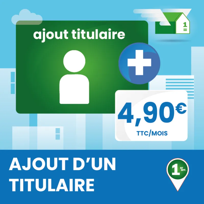 Ajout d'un titulaire à votre boîte postale 3 mois - Ouvrir une Boîte postale en France