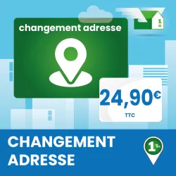 Changement d'adresse en ligne